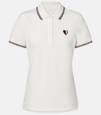 Tory Burch Cotton-blend piqu&eacute; polo shirt