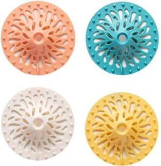 OEM Tappo Di Scarico In Silicone Per Lavandino, Vasca Da Bagno E Bagno - Confezione Da 4 Filtri Impermeabili E Antiscivolo