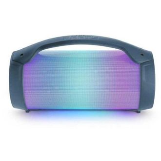 Bigben Partybtlitedb - Cassa acustica luminosa senza fili - Bluetooth - Microfono incluso - Effetti luminosi - 50W - Blu scuro - Bigben