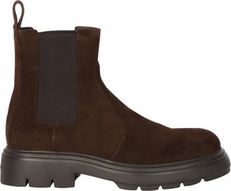 Ferragamo Doran Suede Chelsea Boots