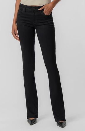 Kut from the Kloth Natalie Mid Rise Bootcut Jeans in Black at Nordstrom, Size 10