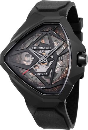 Hamilton Ventura Edge Skeleton Automatic Black Dial Watch H24645330