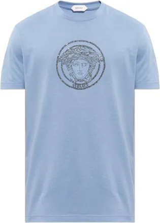 Versace Hombre, Camisetas, Azul, Talla: XL