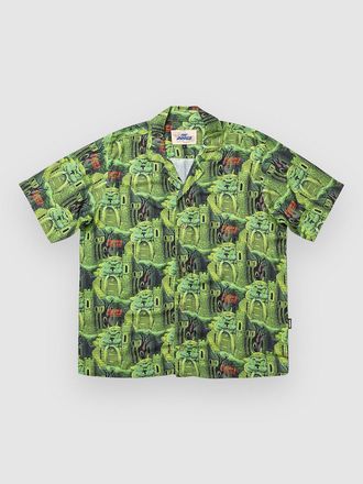 THE DUDES Citadelic Green Hawaiian Shirt patroon