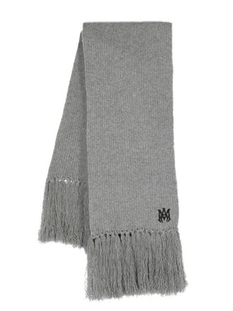 Amiri Sciarpa con ricamo - Grigio