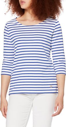 Armor Lux Armor Lux Womens Mariniere Guerande T-Shirt, Multicolor (White Dw5 White/Star White Dw5 White/Star), 6