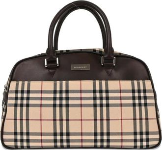 Burberry 1990-2000s check-pattern tote bag - Neutrals