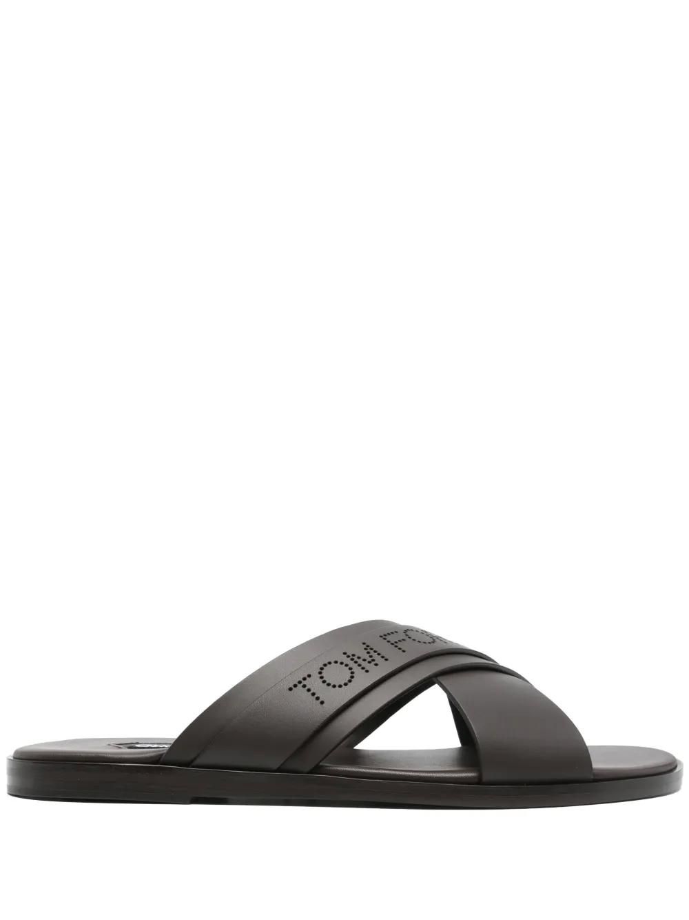 サンダル TOM FORD Men Sandals Brown J1489LCL473X 1B049 Tom Ford Tom Ford Sandals Men Brown | Grailed