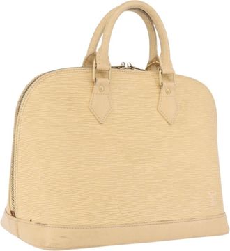 Louis Vuitton Alma Epi Leather Beige Leather Handbag (Pre-Owned)
