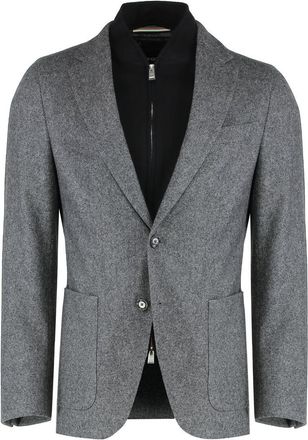 HUGO BOSS Slim Fit Jacket With Integrated Bib