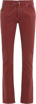 Moorer Jeans con design a cinque tasche - Rosso