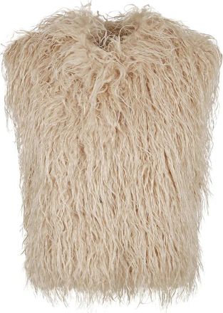 Forte_Forte Sleeveless Tops, female, Beige, Size: S 14001.My Coat