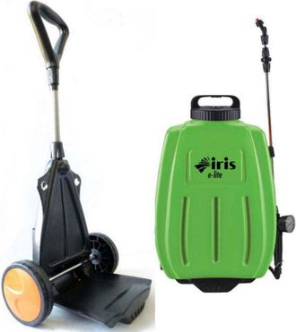Iris Pulverizador De Mochila Y Carretilla G&f Iris Elite 2en1 16lt Bater&iacute;a De Litio 8a
