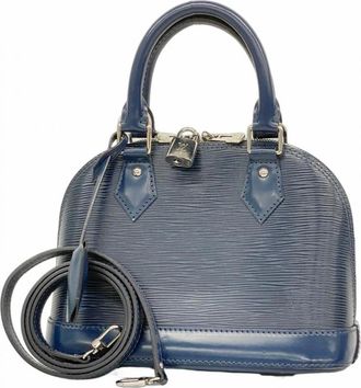 Louis Vuitton Pre-owned Handbags, female, Blue, Size: ONE SIZE Pre-owned Top Handle Satchel
