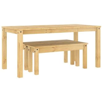 vidaXL Vidaxl - Juego De Comedor Panama 3 Pzas Madera Maciza De Pino