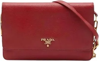 Prada Pre-owned Cross Body Bags, female, Red, Size: ONE SIZE Pre-owned Vintage Crossbody Bag