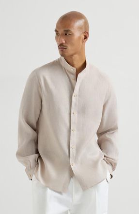 Brunello Cucinelli Linen shirt in Yuta at Nordstrom, Size Xx-Large Eu