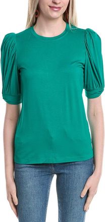 Hale Bob Hale Bob Solid Balloon Sleeve Top