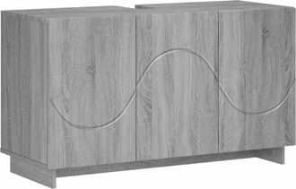 vidaXL Armario De Ba&ntilde;o Sonoma Gris 101 X 41 X 58 Cm Vidaxl