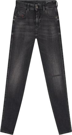 Diesel Slim Fit Jeans - Dames - Jeans - Zwart - Maat: W24 Katoen