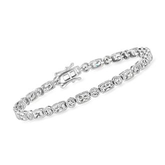 Ross-Simons CZ Bracelet in Sterling Silver