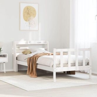 vidaXL Vidaxl - Estructura De Cama Sin Colch&oacute;n Madera De Pino Blanca 90x200 Cm