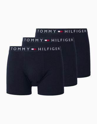 Tommy Hilfiger Mens Tommy Hilfiger Mens Underwear 3Pack Soft Boxer - Navy - Size: 37/36/32