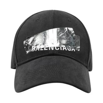 Balenciaga Cotton Logo Cap - Heren - Petten - Zwart - S - Katoen - Accessoires