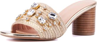 New York & Company Raquelle Heeled Sandal in Natural at Nordstrom Rack, Size 7.5