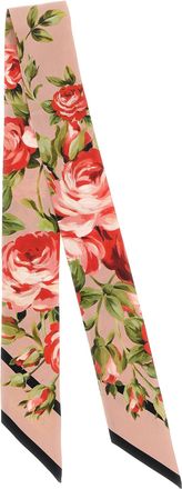 Dolce & Gabbana Womens Multicolor Silk Foulard Accessory