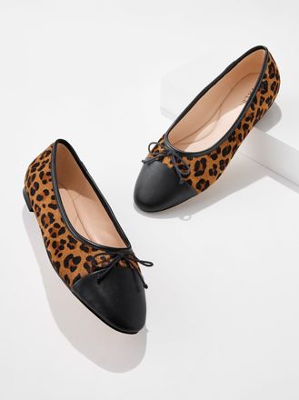 Talbots Ansly Ballet Flats - Calf Hair Tan - 10 1/2 M Talbots