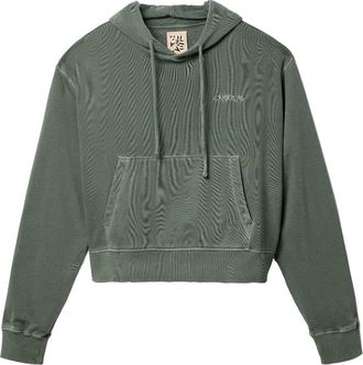 Camperlab logo-embroidered cotton hoodie - unisex - Organic Cotton - L - Green