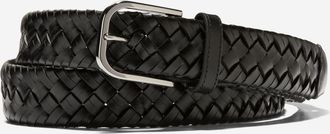 Cole Haan Mens Westhampton Leather Stretch Belt - Black Size 32