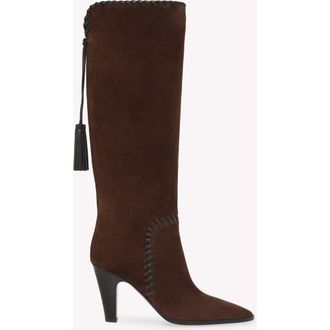 Gianvito Rossi Zaira Boot in Brown Suede And Lamb Leather at Nordstrom, Size 40.5