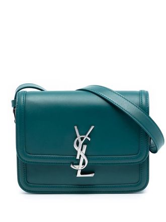 Saint Laurent 2020 Small Calfskin Solferino Satchel In Box crossbody bag - Blu