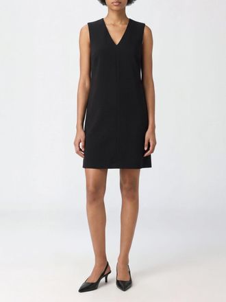 Calvin Klein A-Line Cr&ecirc;pe Mini Dress with V-Neck and Off-the-Shoulder Design