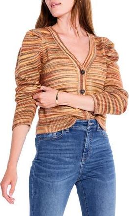 Nic+Zoe Harvest Stripe Cardigan in Neutral Multi at Nordstrom Rack, Size Xx-Large