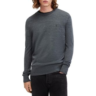 AllSaints Mode Merino Wool Crewneck Sweater in Smith Blue at Nordstrom Rack, Size Xx-Large
