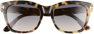 Tom Ford Lauren 52mm Sunglasses in Havana/Gradient Smoke at Nordstrom Rack