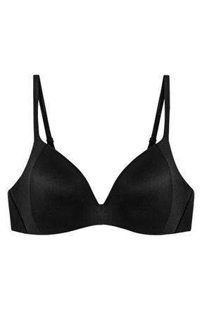 Triumph Body MakeUp Soft Touch Wireless Padded Bra in Black at Nordstrom, Size 38A