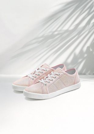 Lascana Womens Comfortable Glitter Sneakers