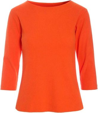 Bitte Kai Rand Dames, Tops, Oranje, Maat: XL Katoen