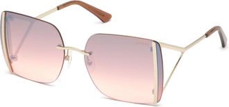 Guess GU7718 32G Womens Sunglasses Gold Size 62