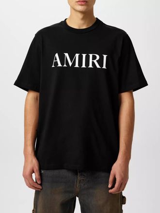 Amiri Mens Logo T-Shirt in Black Cotton - Size Small