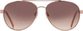 Nine West 30499DBM224 Brown Pilot Ladies Sunglasses 10258902.KHL BRZBRN