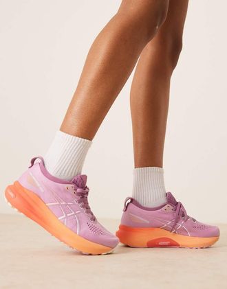 Asics Gel-Kayano 31 Stability - Sneakers da corsa viola chiaro e bianche