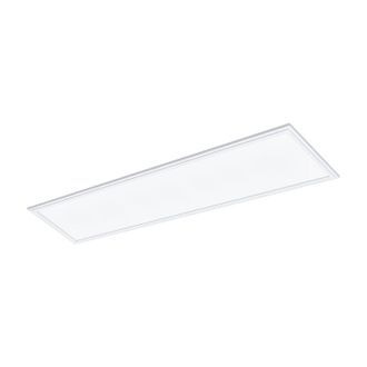 Loops Flush Ceiling Panel Light White Rectangle Tile 40W Built in LED 4000K