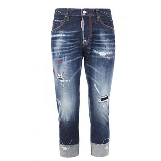 Dsquared2 Mens Sailor Jean Blue Denim Pants Cotton - Size 34 (Waist)