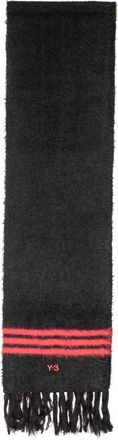 Yohji Yamamoto Stripes Scarf - Heren - Wintersjaals - Zwart - ONE Size - Polyester - Accessoires