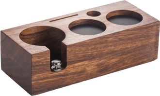 OEM Estaci&oacute;n De Prensado De Madera De Nogal De 58 Mm Para Portafiltros De 58 Mm, Estaci&oacute;n De Espresso Barista Para Accesorios De Espresso Con Almohadilla 